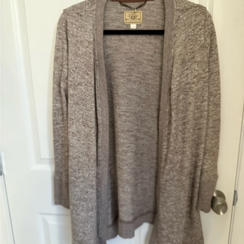 UGG Women's Heathered tan Cardigan - Picture 1 of 8